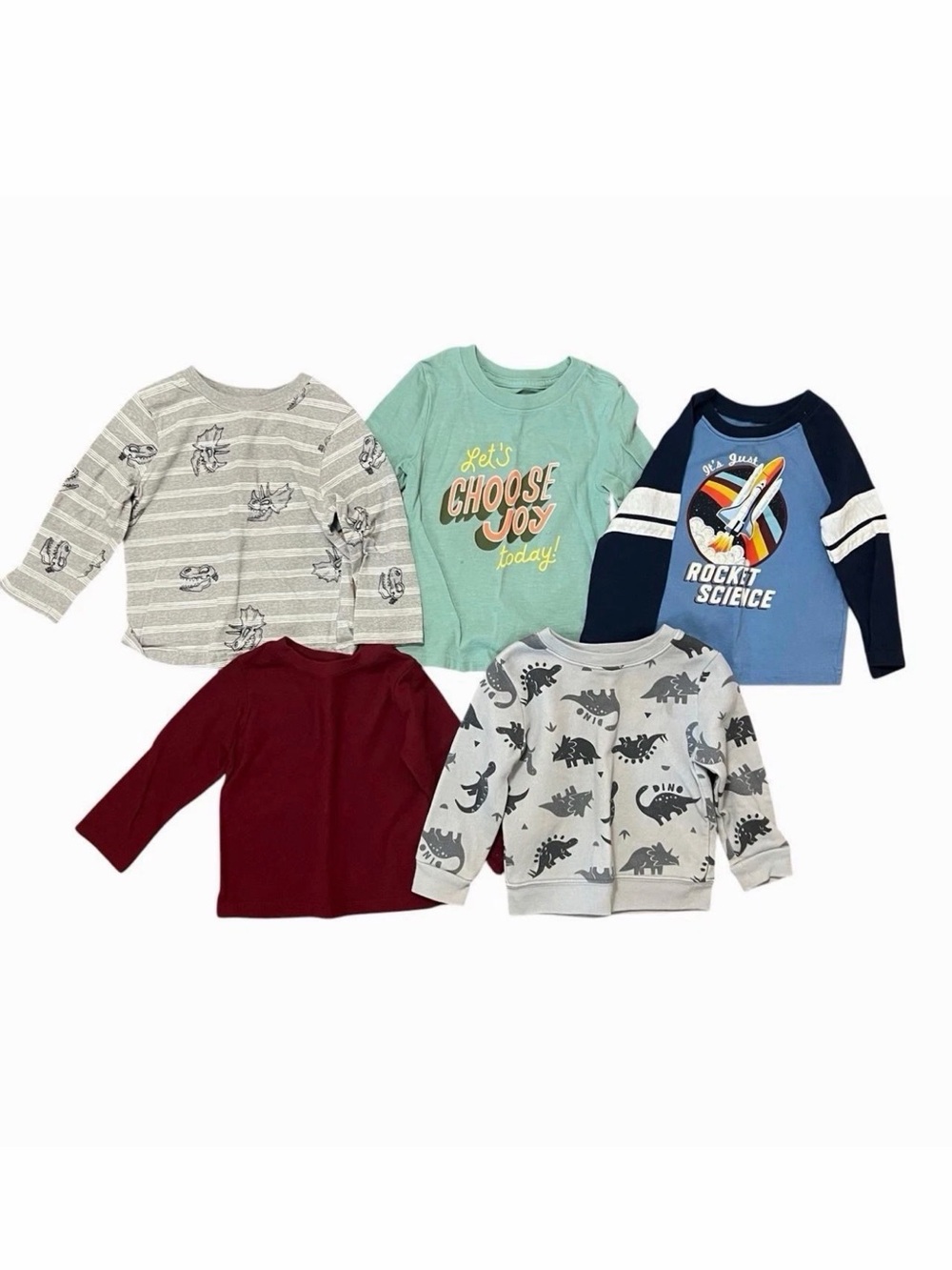 18M Long Sleeve Shirts Bundle Lot of Five Boy’s Size 18 Months